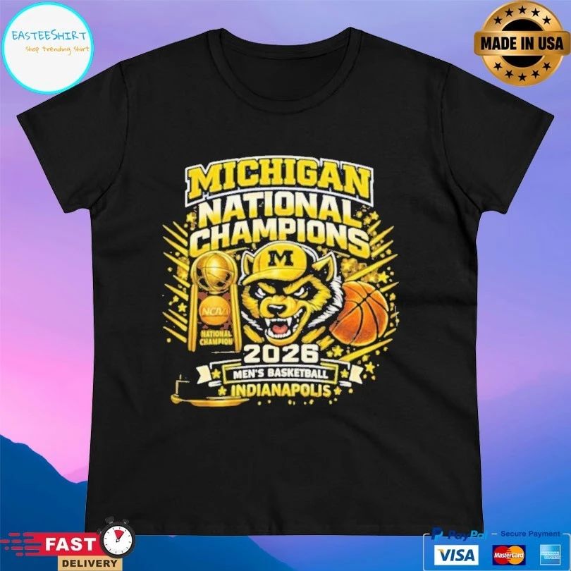 Michigan National Champions 2026 Men’s Basketball Indianapolis T-shirt