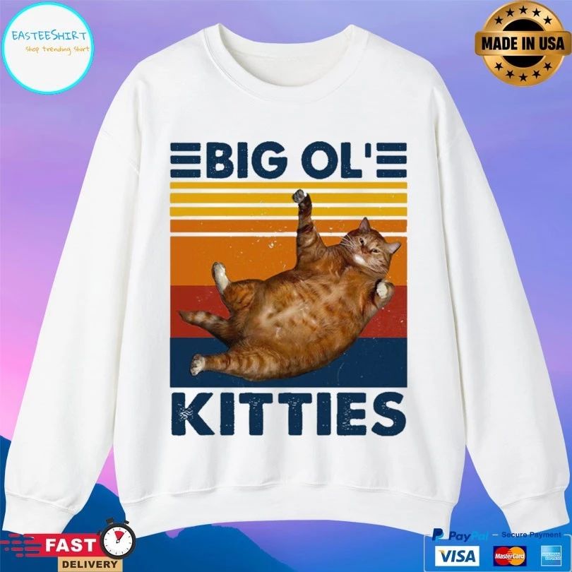 Cat Big Ol Kitties Vintage T-shirt
