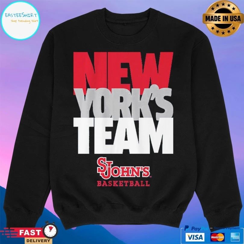 St John’s Red Storm Men’s Basketball New York’s Team Text Stack T-shirts