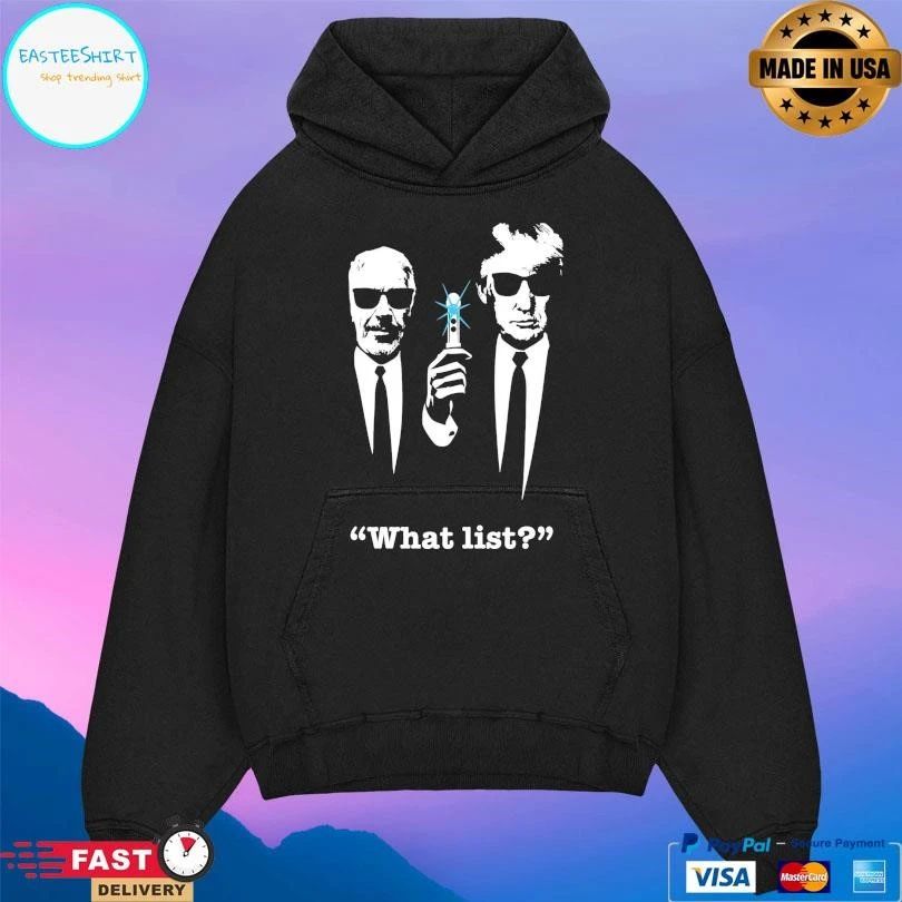 What List Trump And Epstein T-shirts