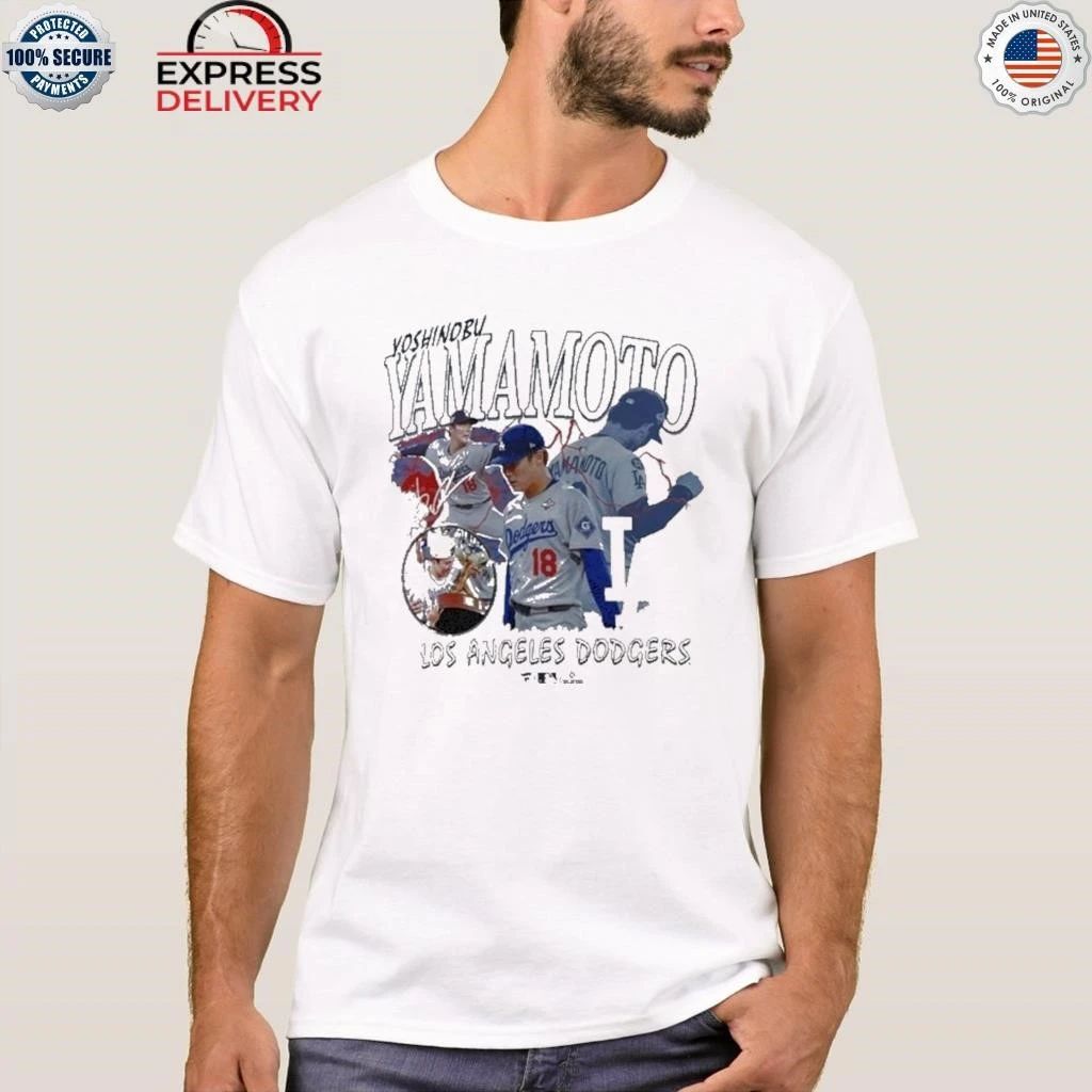 Yoshinobu Yamamoto Los Angeles Dodgers Montage Legacy Shirt