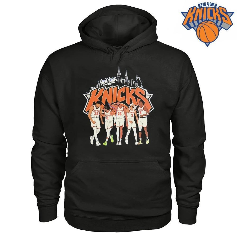 New York Knicks NBA Finals 2026 Graphic Silhouette Skyline T Shirt