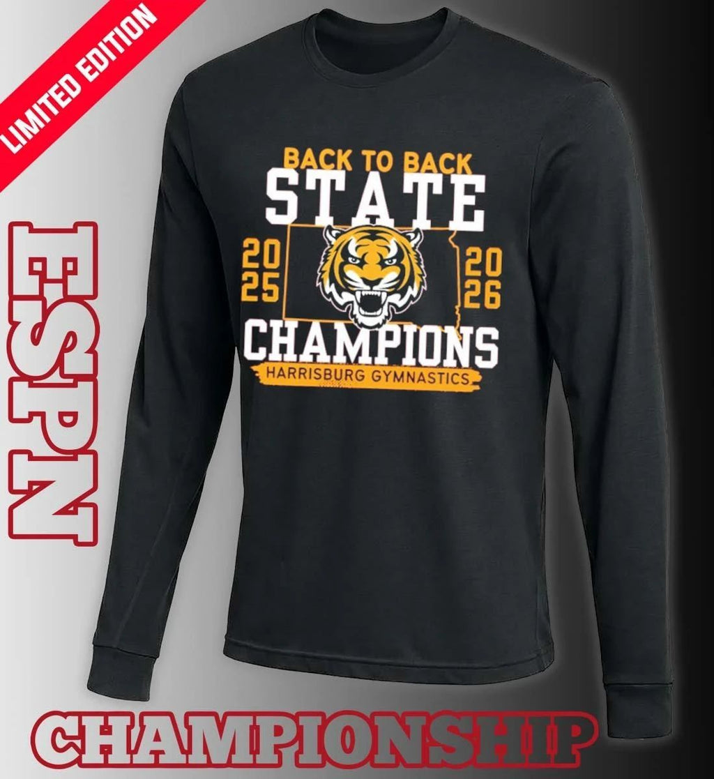 Harrisburg Gymnastics Back 2 Back State Champions Shirt