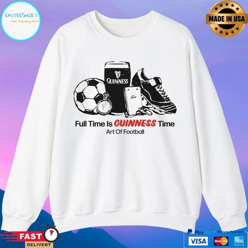 Full Time Is Guinness Time Art Of Football T-shirt