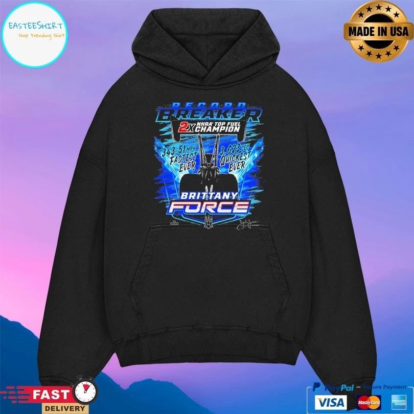 Brittany Force Record Breaker 2x Nhra Top Fuel Champion T-shirts