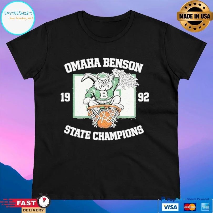 Omaha Benson State Champions 1992 Basketball T-shirts