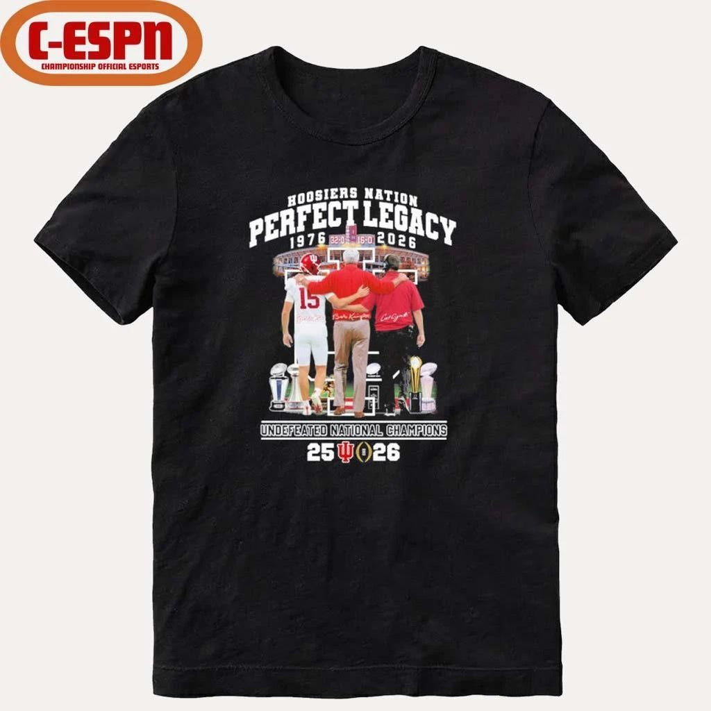 IU Football Hoosiers National Perfect Legacy 1976-2026 National Champions Shirt