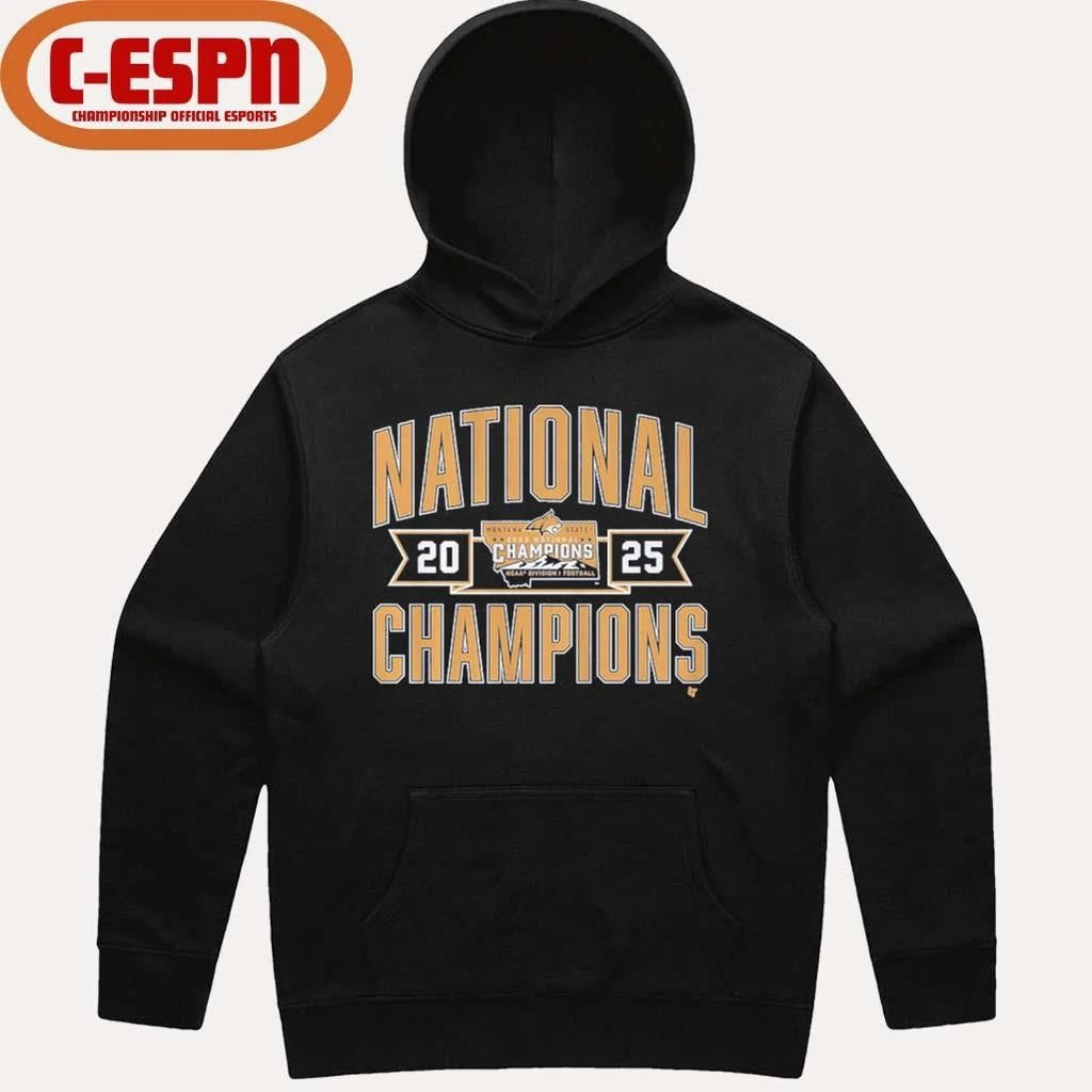 Montana State Football 2025 FCS Champions Shirt