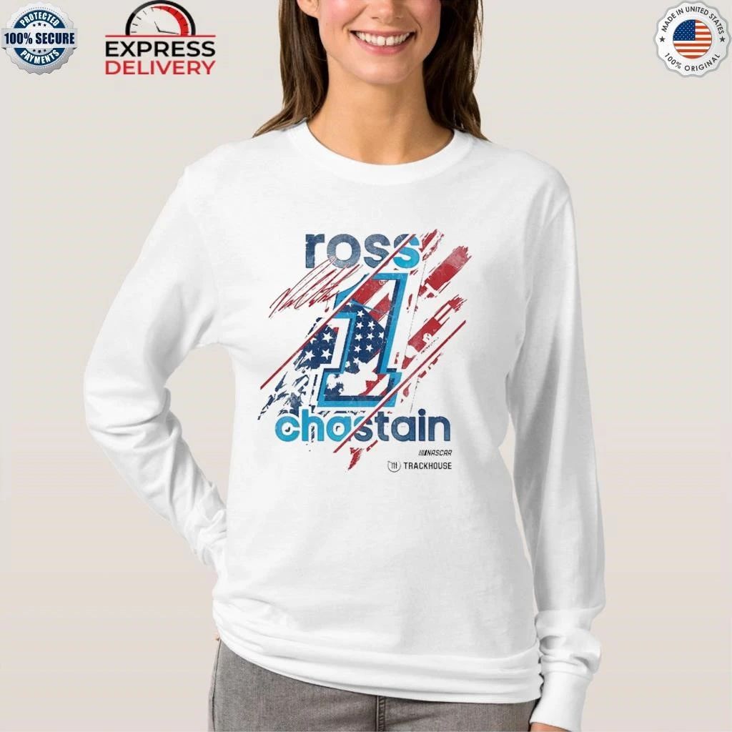 Ross Chastain Trackhouse Racing Team Collection 2026 Driver Flag Shirt