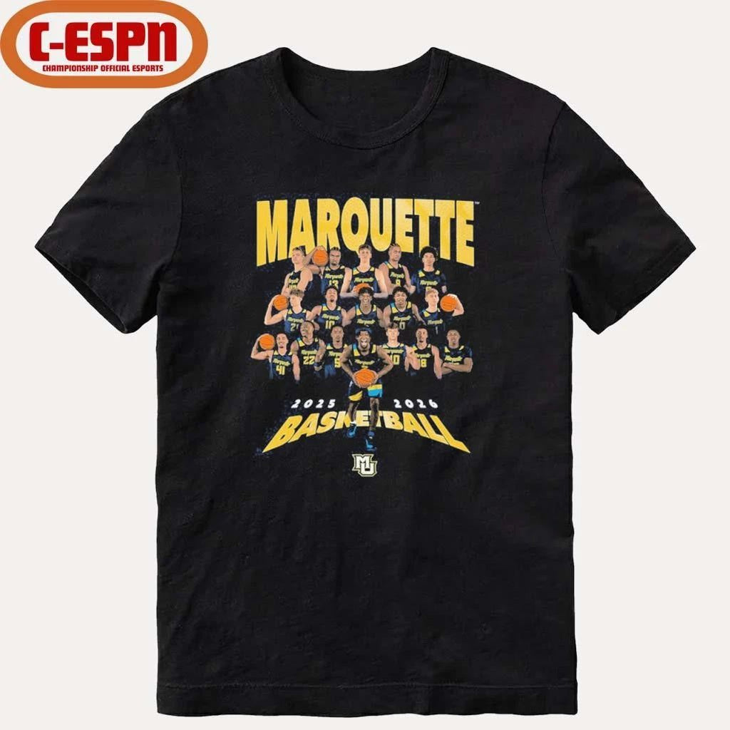 2025-2026 Marquette Men’s Basketball Team Shirt