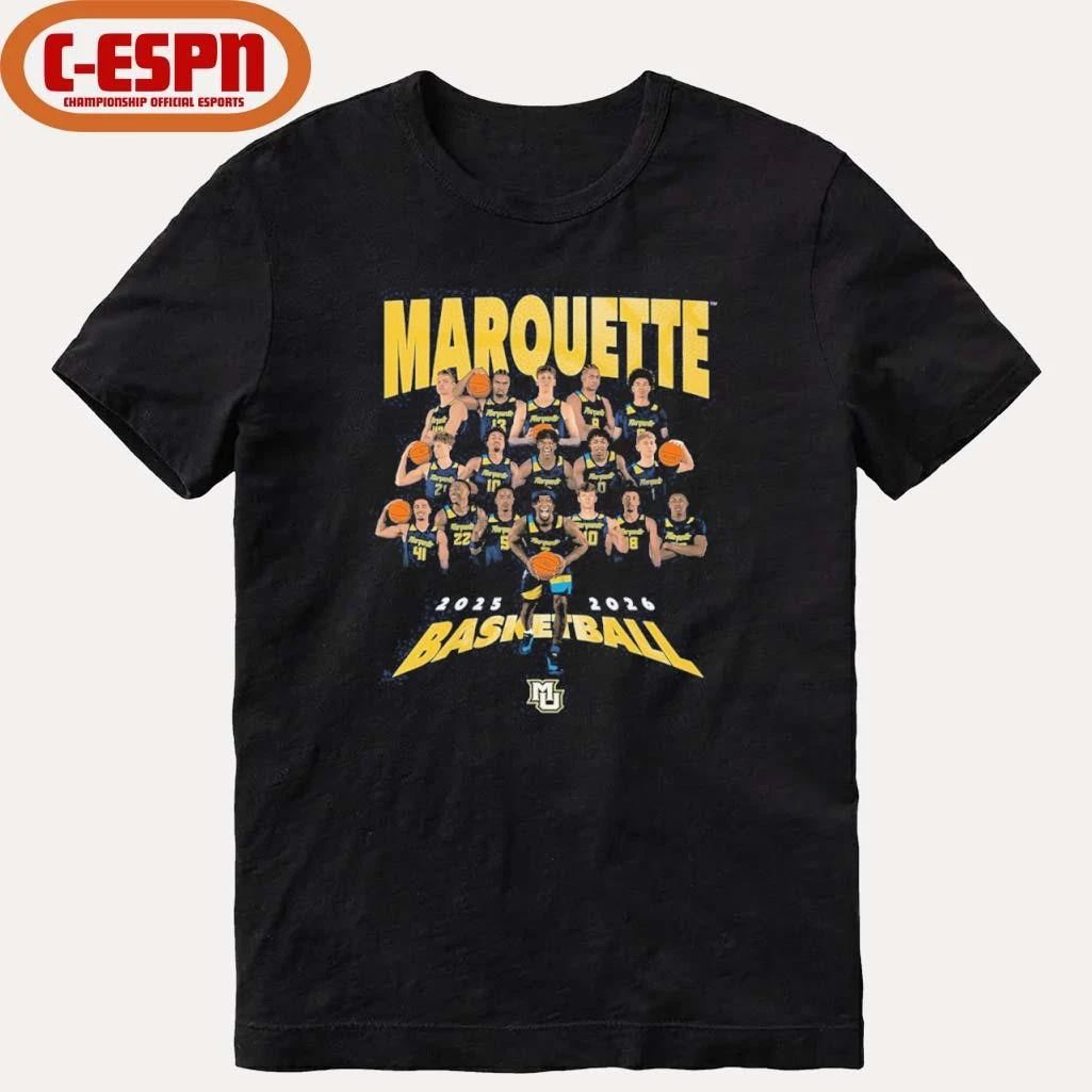 2025-2026 Marquette Men’s Basketball Team Shirt
