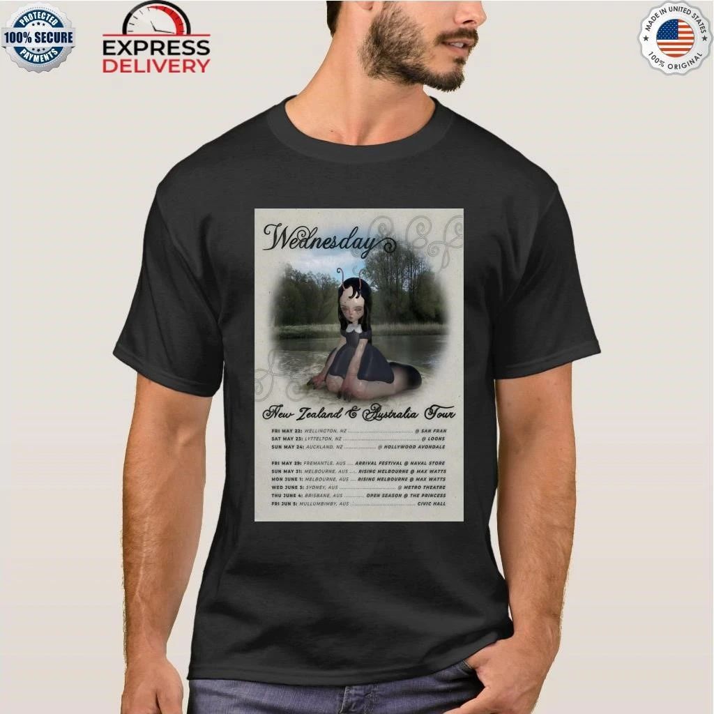 Wednesday NZ And AUS Tour 2026 Shirt