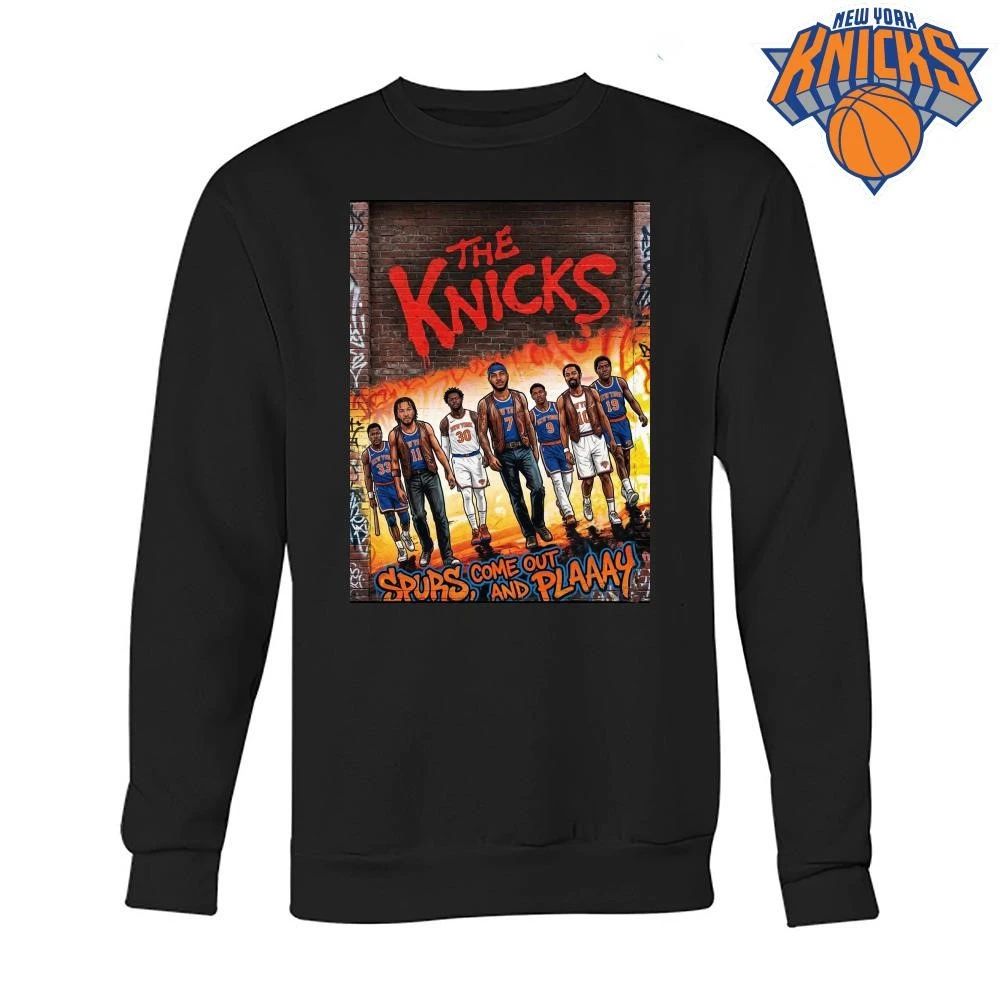 New York Knicks The Warriors Parody Spurs Come Out And Play Basketball Vintage Graphic Shirt