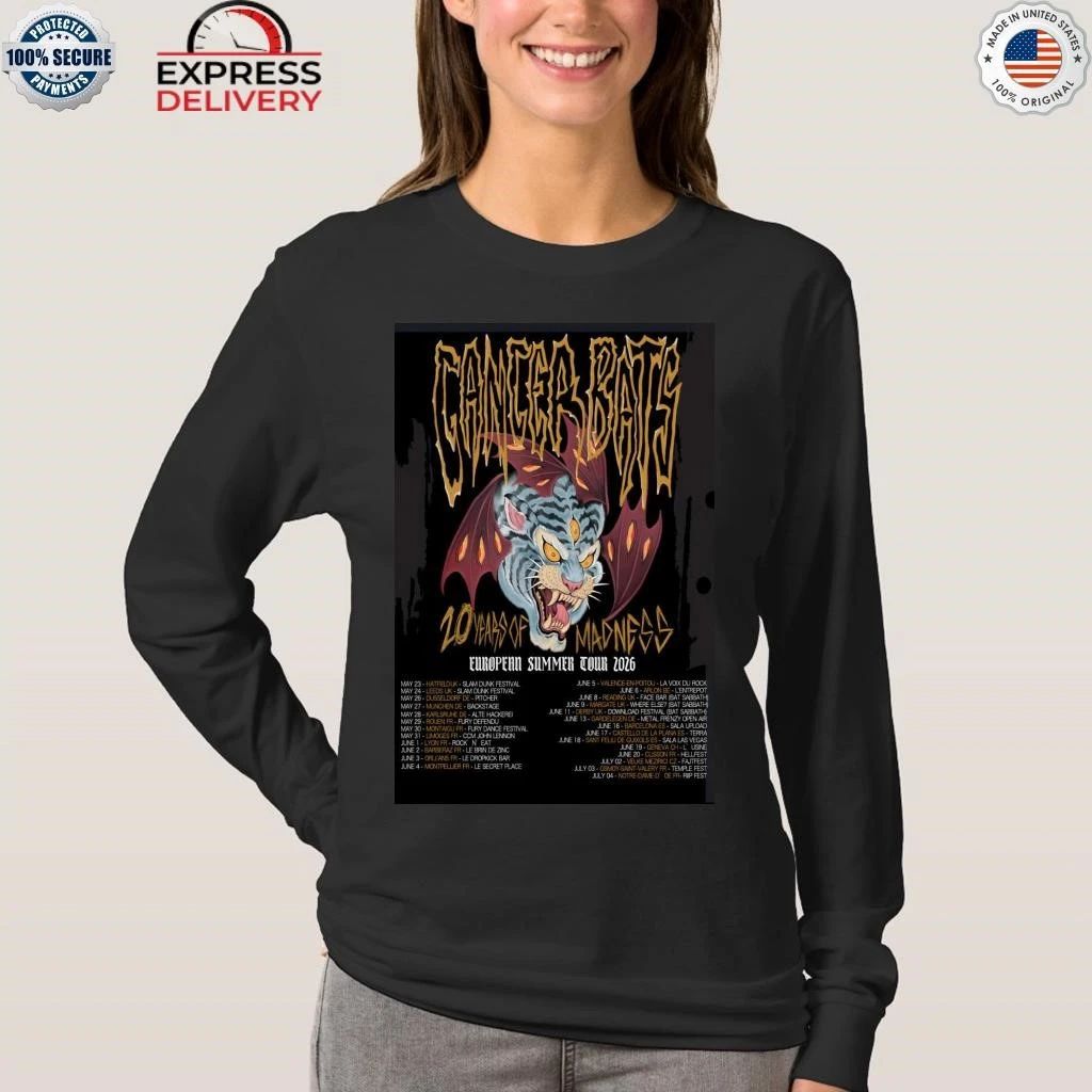 Cancer Bats Summer Tour EU 2026 Shirt