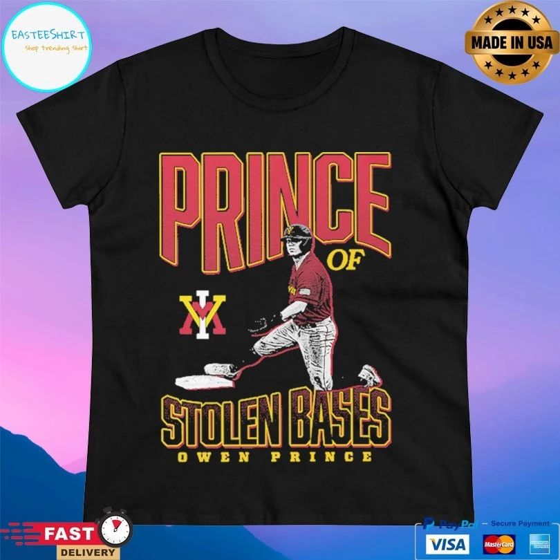 Owen Prince Vmi Keydets Baseball Prince Of Stolen Bases T-shirt