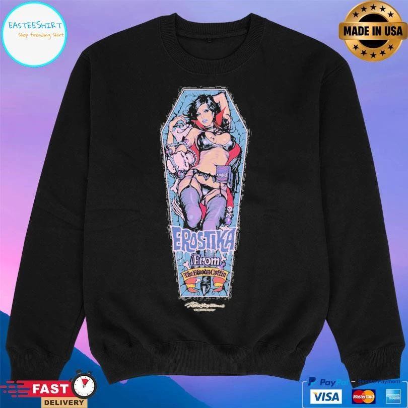 Vampire Of Erostika From The Bloody Coffin T-shirts