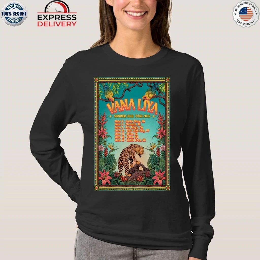 Vana Liya Summer Soul Tour 2026 Shirt