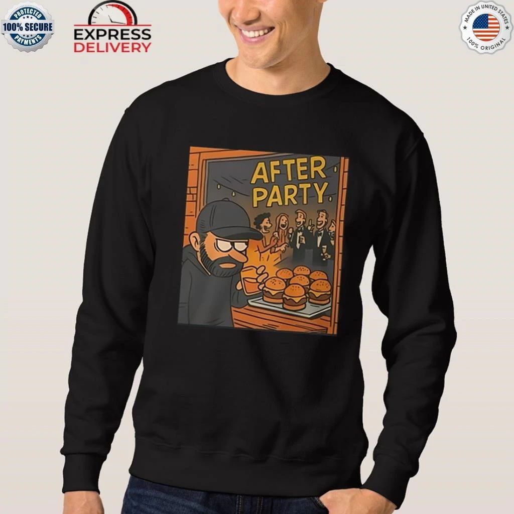 Dax Harwood Wearing After Party Burger Shirt