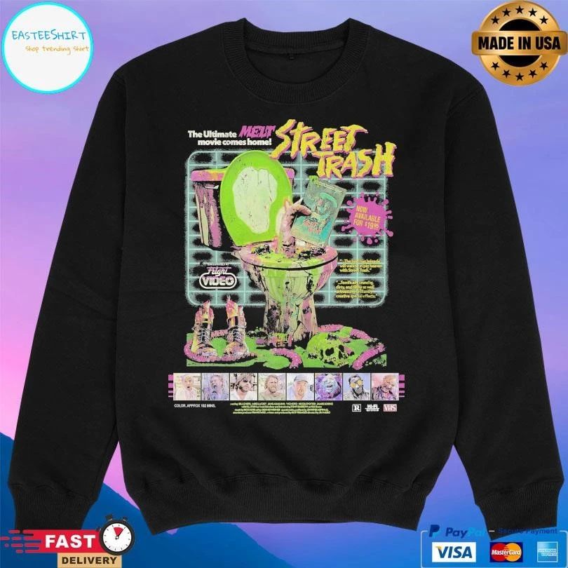 The Ultimate Melt Movie Comes Home Street Trash On Videocassette T-shirts
