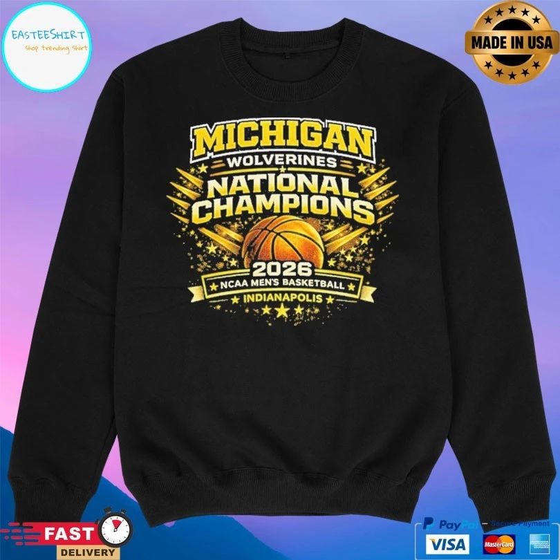 Michigan Wolverines National Champions Ncaa Men’s Basketball Indianapolis 2026 T-shirt