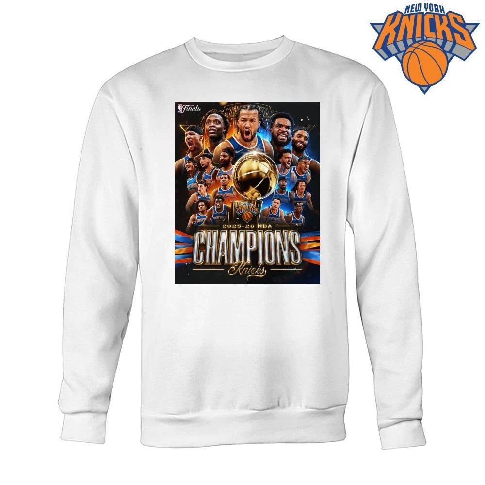 New York Knicks Champions NBA 2026 Team Graphic Roster Basketball Fan Graphic Shirt
