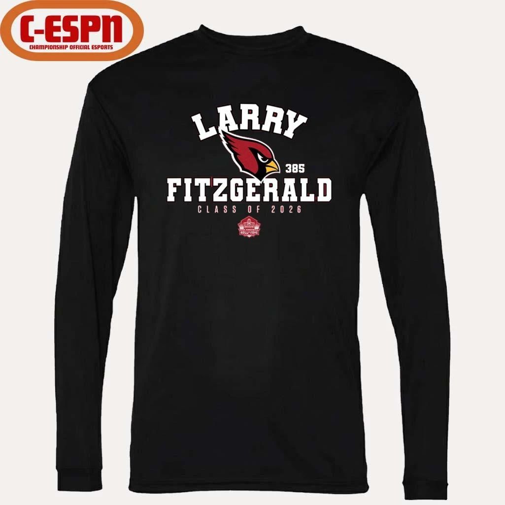 Larry Fitzgerald Cardinals Class of 2026 Enshrinee T-Shirt
