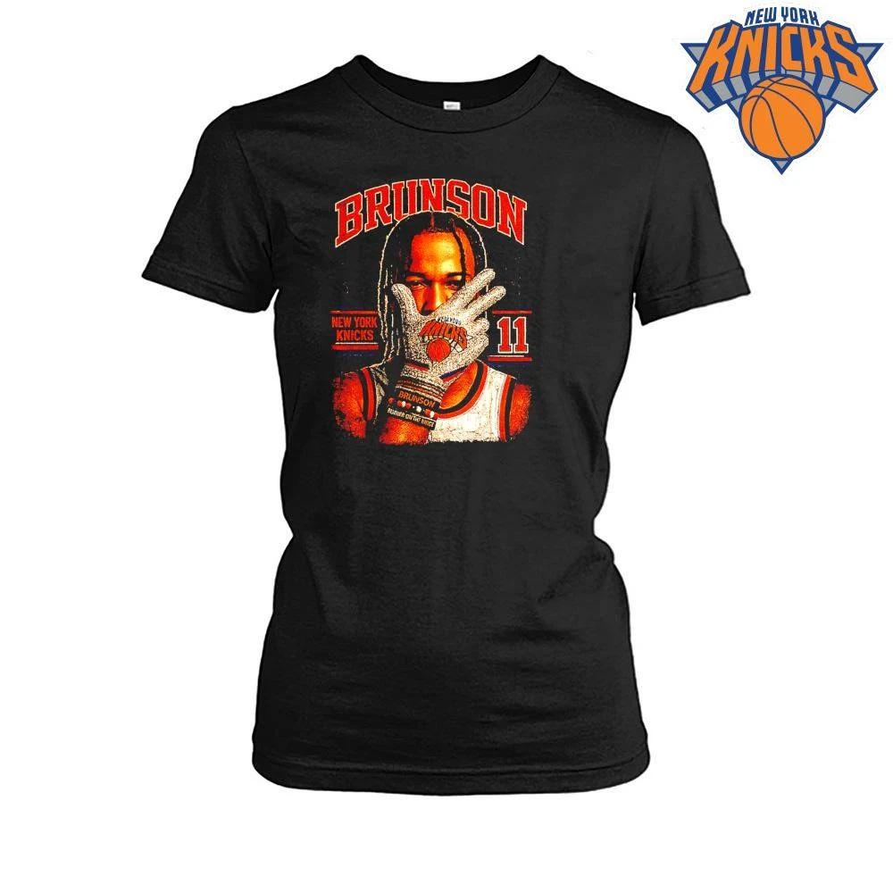 Jalen Brunson Three Point Celebration New York Knicks Vintage Graphic Number 11 NBA Finals 2026 Shirt