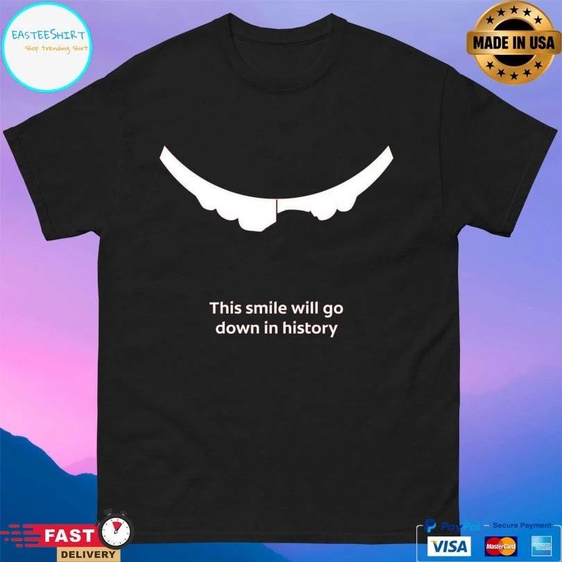 Jack Hughes This Smile Will Go Down In History T-shirts