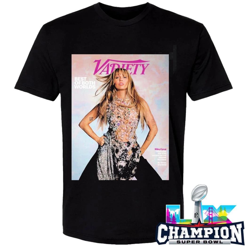 Miley Cyrus Graces The Cover Of Variety Magazine Best Of Both Worlds Celebrates The 20th Anniversary Of Hannah Montana Shirt