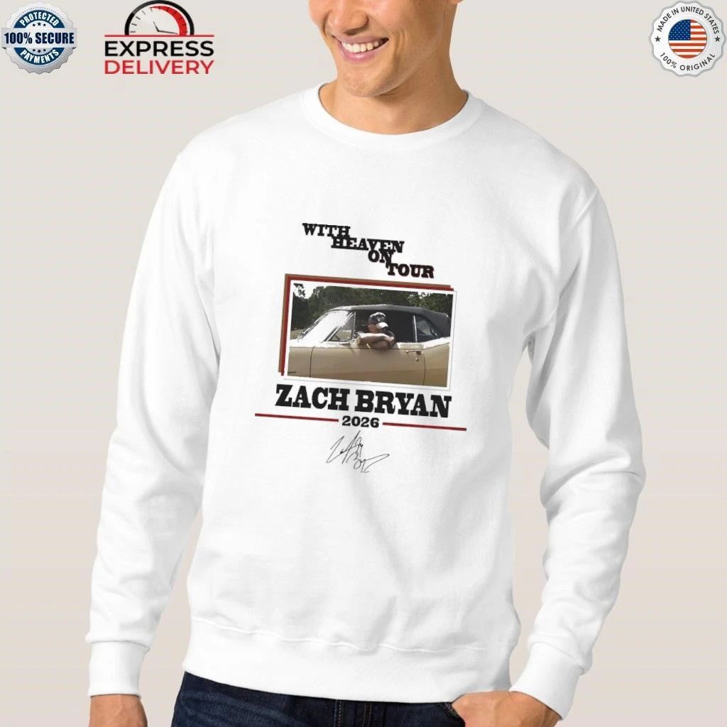 Zach Bryan With Heaven On Tour 2026 Shirt
