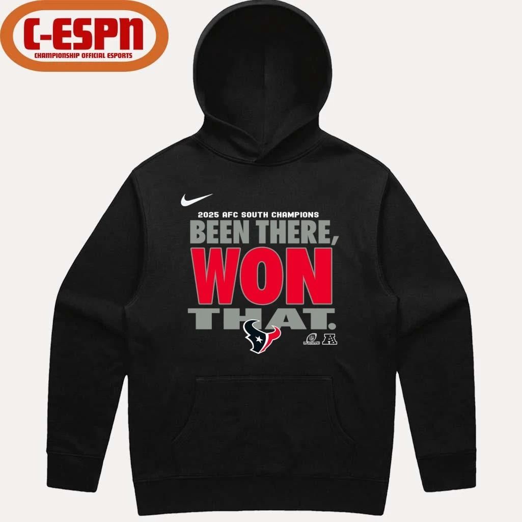 Been There, Won That Houston Texans AFC South Division Champions T-Shirt