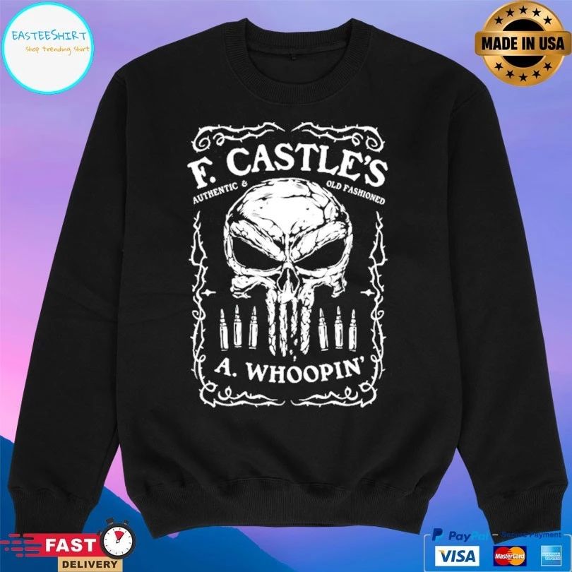F Castle’s Authentic And Old Fashioned A Whoopin Skull T-shirt