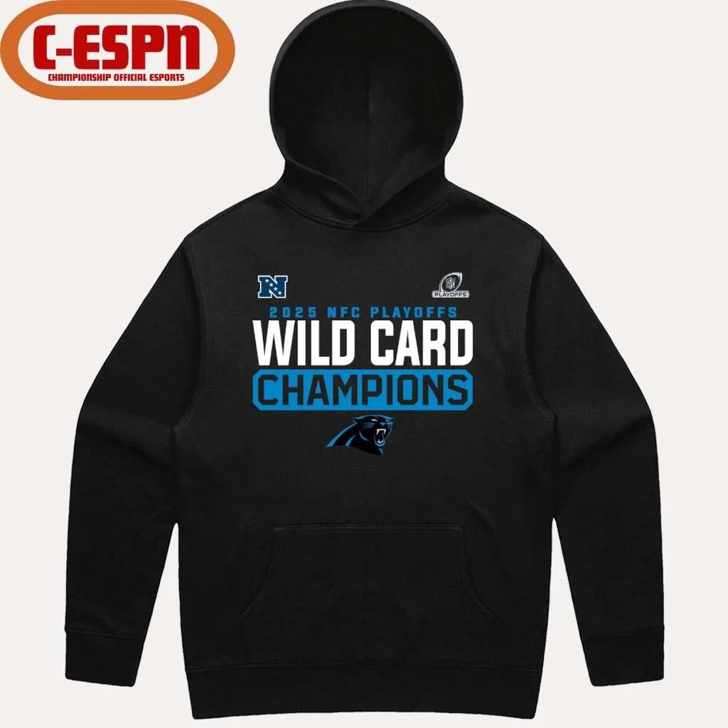 Carolina Panthers 2025-26 NFC Wild Card Playoffs Champions Shirt