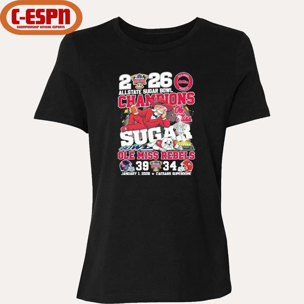 Ole Miss Beat Georgia 2026 Allstate Sugar Bowl Champions Score Shirt