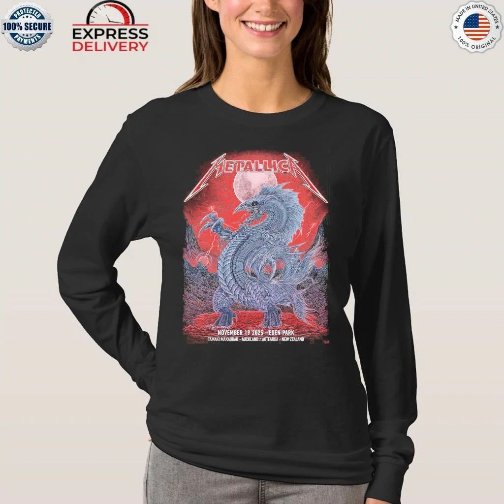 Metallica M72 Auckland New Zealand At Eden Park On November 19 2025 Shirt
