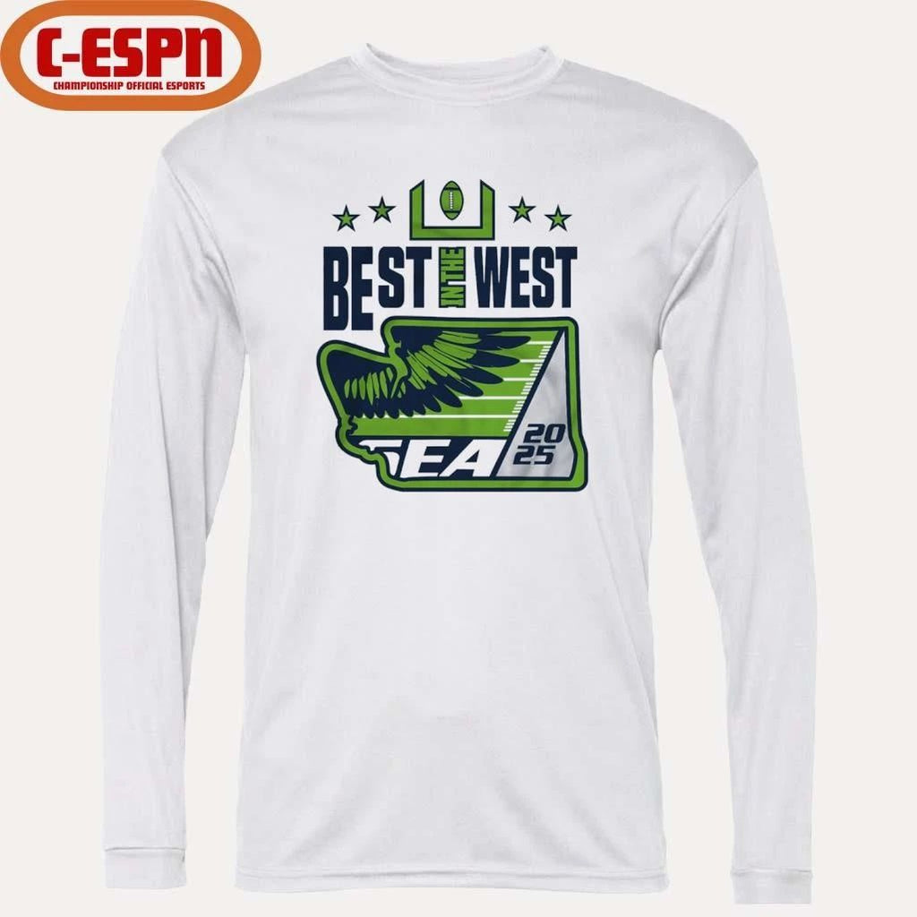 Best In the West 2025 Seattle Football T-Shirt