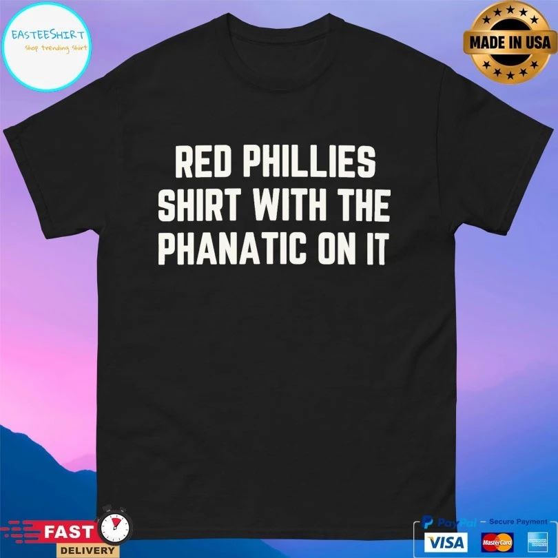 Red Phillies T-shirts With The Phanatic On It T-shirts