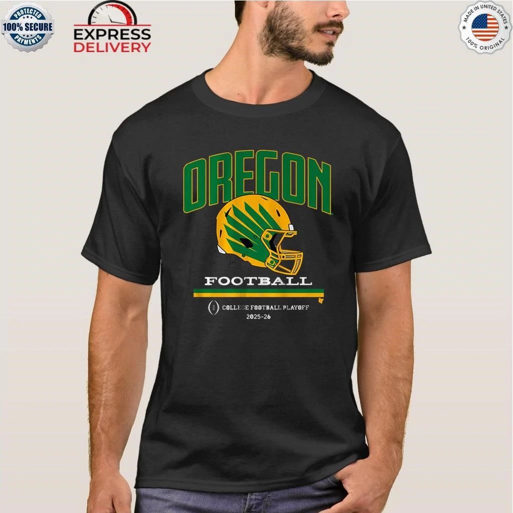 Oregon Football 2025 CFP Football Helmet Shirt