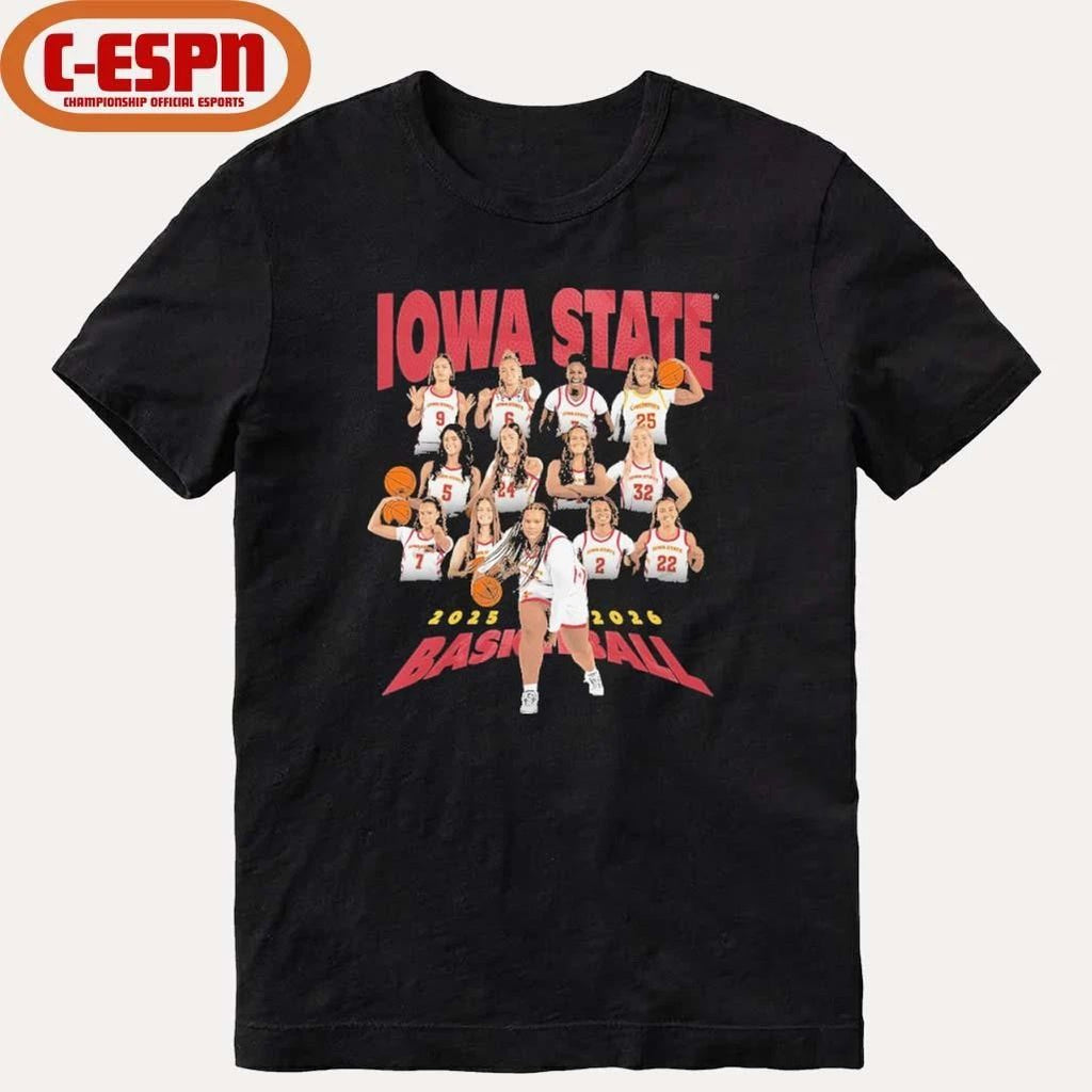 2025-2026 Iowa State Women’s Basketball Team Shirt