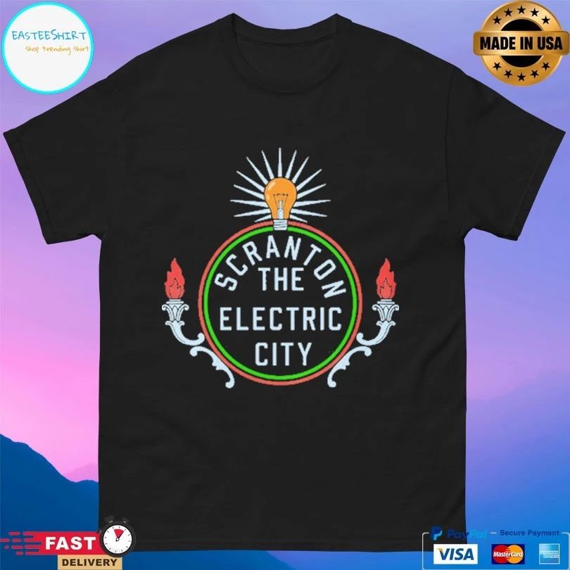 Scranton The Electric City Logo T-shirts