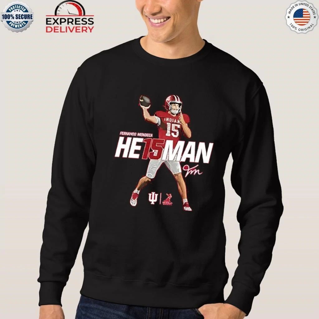 Fernando Mendoza He15man Indiana Football Shirt