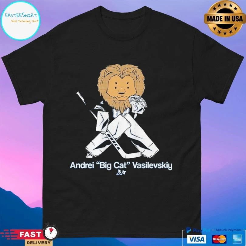 Tampa Bay Lightning Andrei Vasilevskiy Big Cat Guy T-shirts