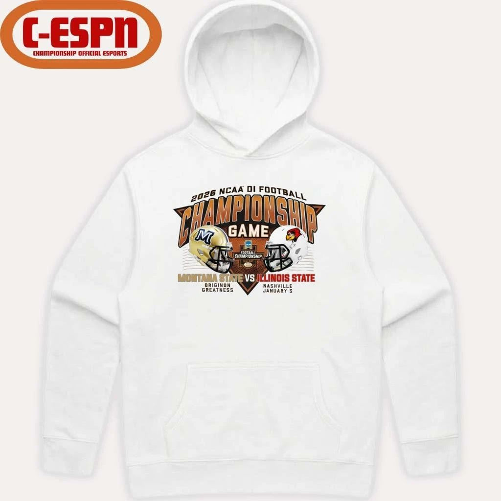Montana State Vs Illinois State 2025-26 NCAA DI Football Championship Matchup T-Shirt