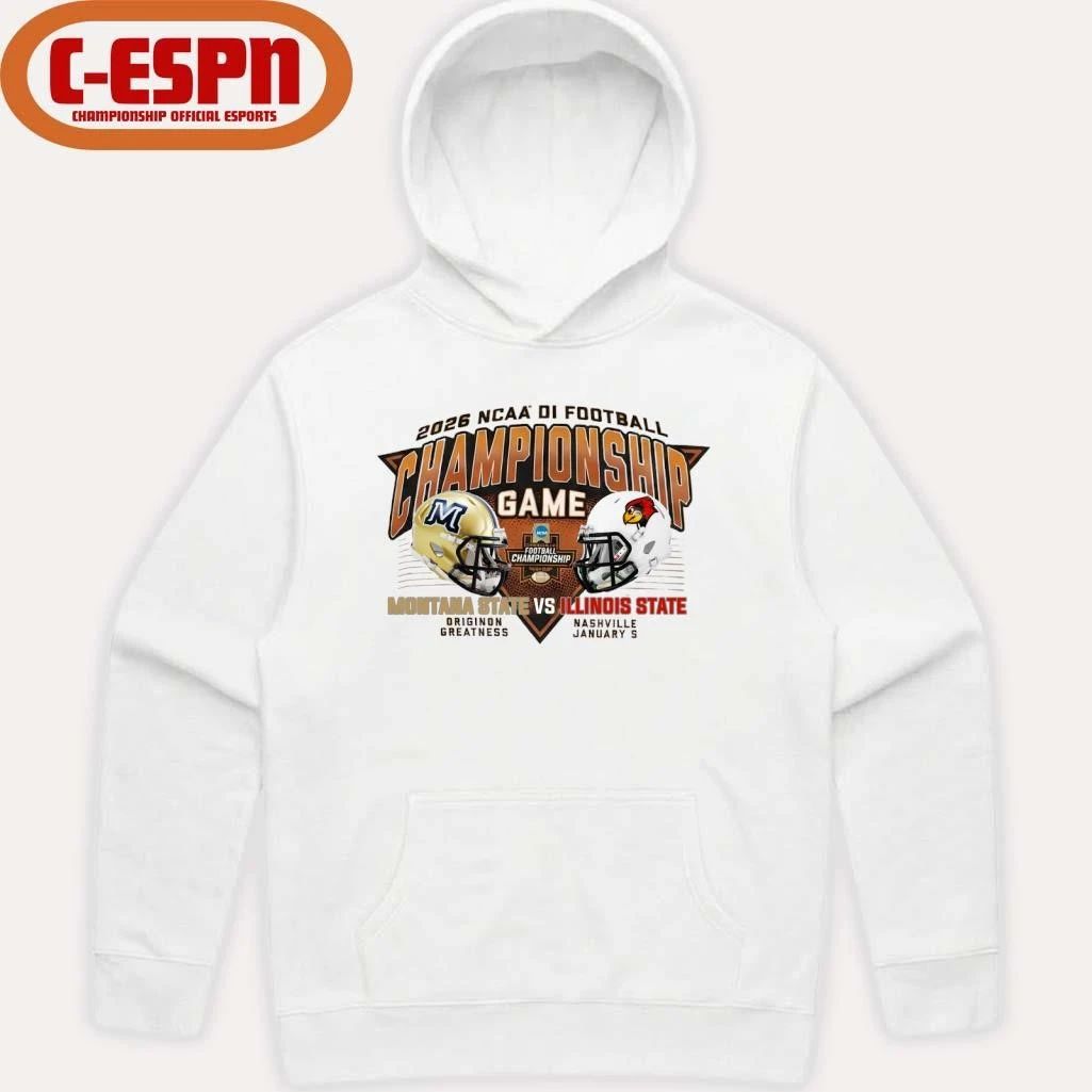 Montana State Vs Illinois State 2025-26 NCAA DI Football Championship Matchup T-Shirt