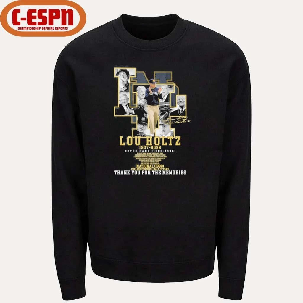 Lou Holtz 1937-2026 Notre Dame 1986-1996 Shirt