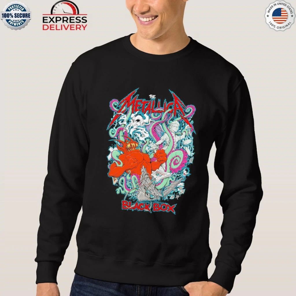 Metallica X Squindo Explosive Black Box Eruption Inspired Shirt