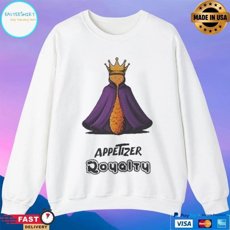 Mozzarella Stick Appetizer Royalty T-shirts