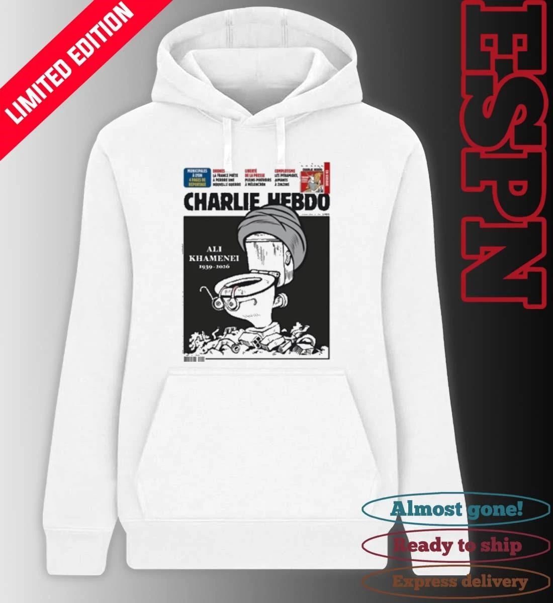 Charlie Hebdo Ali Khamenei Cover 2026 Shirt