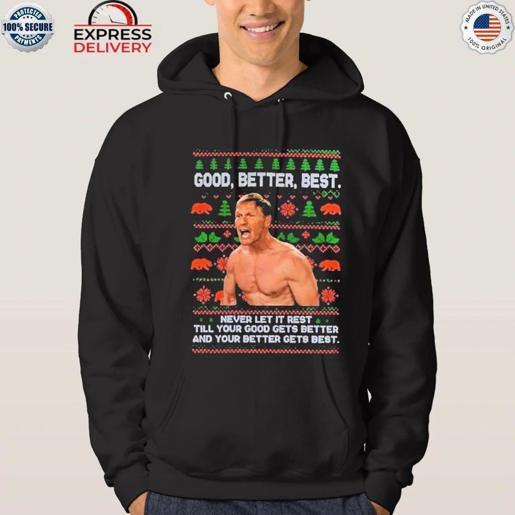 Ben Johnson Good Better Best Christmas Shirt