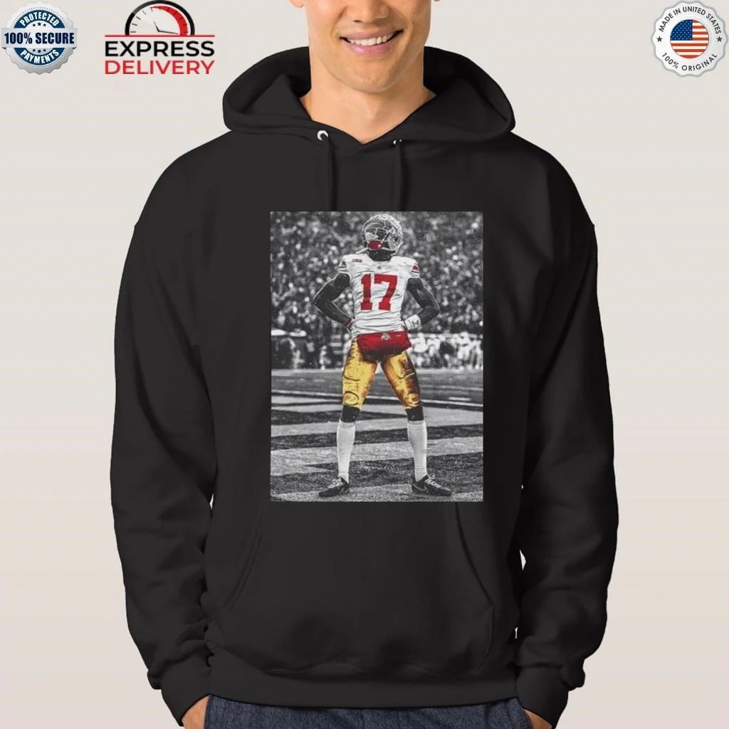 Buckeyes Carnell Tate Standing Shirt